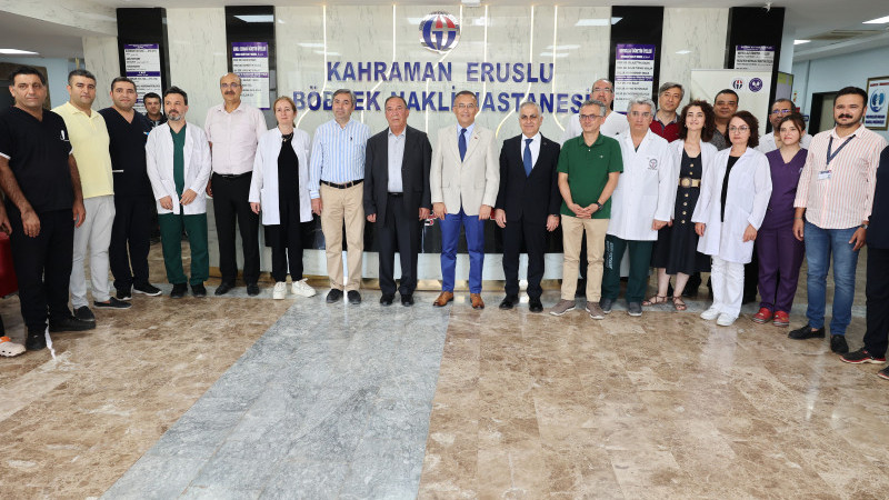 VALİ ÇEBER’DEN ERUSLU BÖBREK NAKLİ HASTANESİ’NE ZİYARET