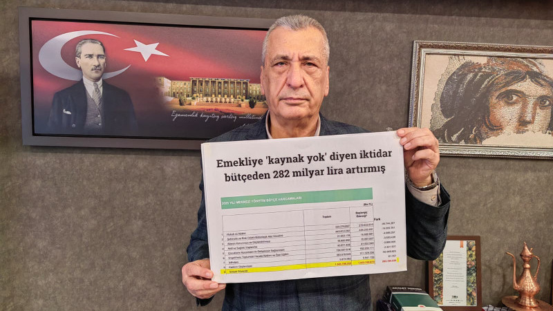 Öztürkmen: “Zengine kaynak var, emekliye yok”