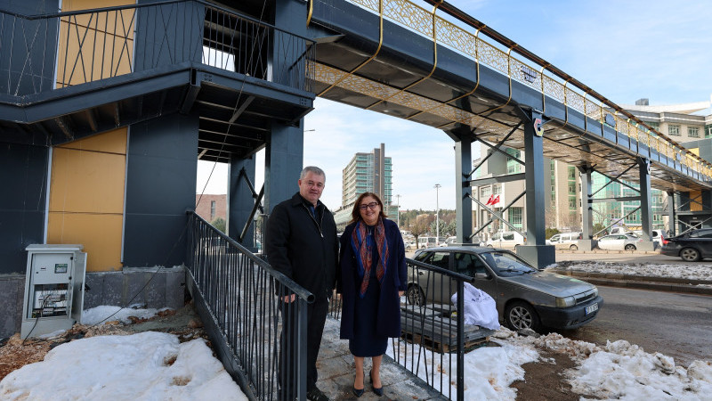 Abdülhadi Çelik üst geçidini hizmete açıldı