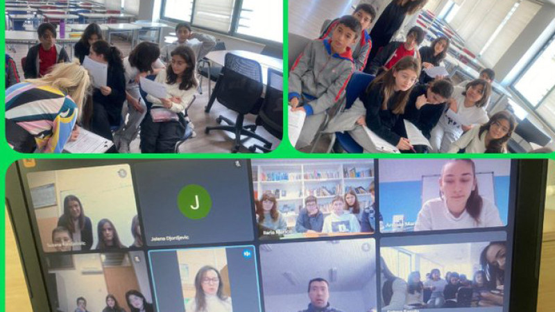 Bahçeşehir’li öğrencilerden online toplantı