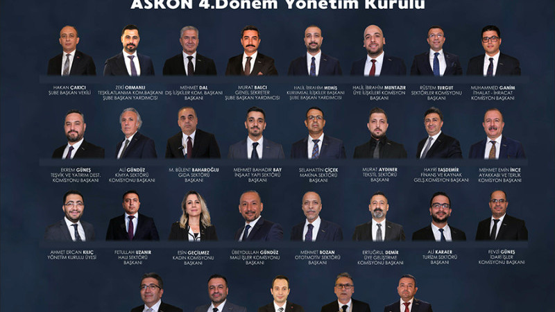 ASKON GAZİANTEP ŞUBE’DEN GÜÇLÜ KADRO