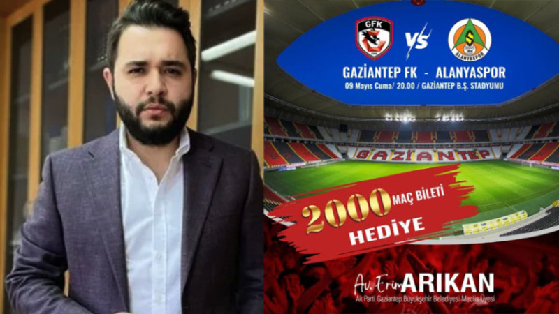 Erim Arıkan'dan taraftara jest: 2000 kişiye ücretsiz bilet