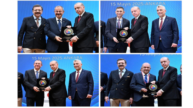GSO TOBB DELEGELERİNE HİZMET ŞEREF BELGESİ VERİLDİ