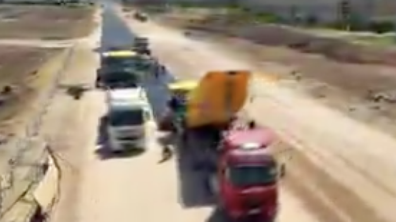 VİRANŞEHİR ÇEVRE YOLU ASFALTLA BULUŞUYOR