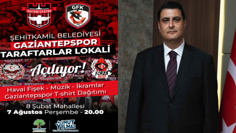 Şehitkamil Belediyesi Taraftarlar Lokali açılıyor