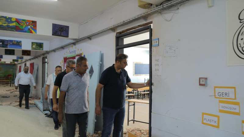 Okullarda yenileme çalışmaları