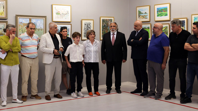 SANKO SANAT GALERİSİNDE ANNEANNE- TORUN SERGİSİ