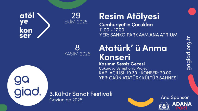 GAGİAD 3. Kültür Sanat Festivali 2025 için geri sayım başladı