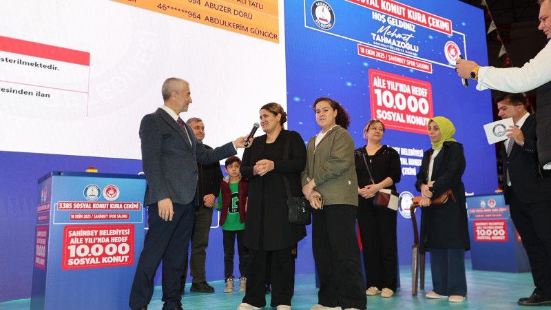 Şahinbey'de 3.385 konutun kura çekimi gerçekleştirildi