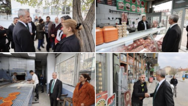Başkan Tahmazoğlu’ndan esnaf ve vatandaş ziyaretleri