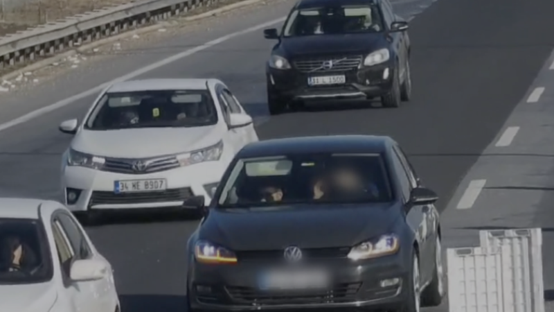 Otoyol jandarmasından dron destekli trafik denetimi