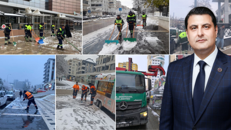 ŞEHİTKAMİL BELEDİYESİ 750 PERSONEL, 120 ARAÇLA TEYAKKUZDA