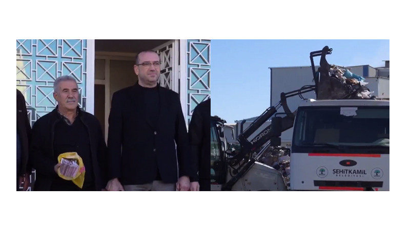 Çöpe atılan para sahibine verildi