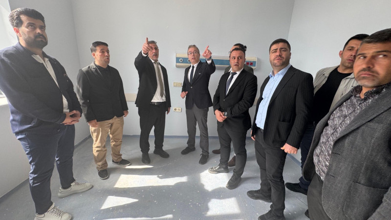 Çeliksalan yeni hastane inşaatını inceledi