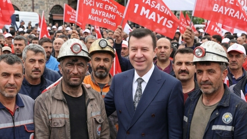 1 MAYIS’TA “MADEN İŞÇİSİNİN EMEĞİ ÖDENMİYOR, ADALET YOK SAYILIYOR”