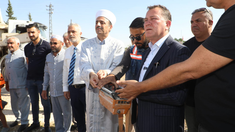 Nizip Belediyesi'nin desteklediği cami projesinde ilk adım atıldı