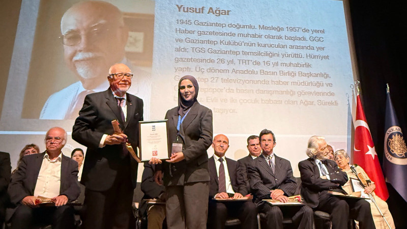 YUSUF AĞAR’A MESLEKTE 50 YIL ONUR ÖDÜLÜ