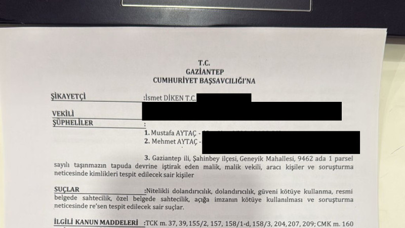 Mehmet Aytaç ve Yeğeni Mustafa Aytaç hakkında soruşturma talebi 