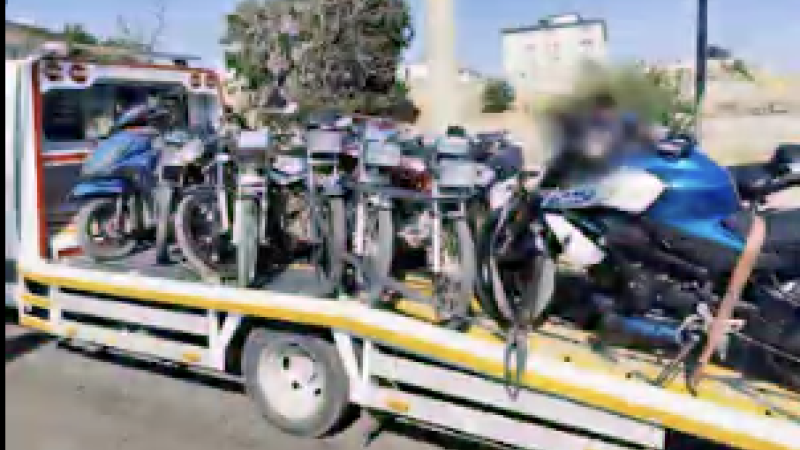 Motosiklet denetimlerinde ceza yağdı