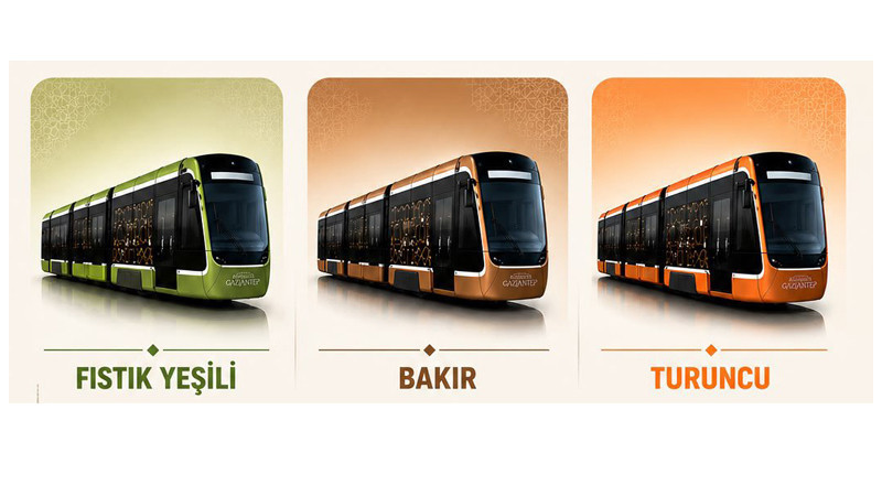 Yeni tramvayların rengini Gaziantepliler belirleyecek