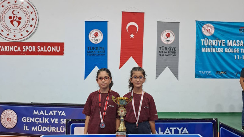 ŞAHİNBEY'İN MİNİK RAKETLERİNDEN BÖLGE İKİNCİLİĞİ