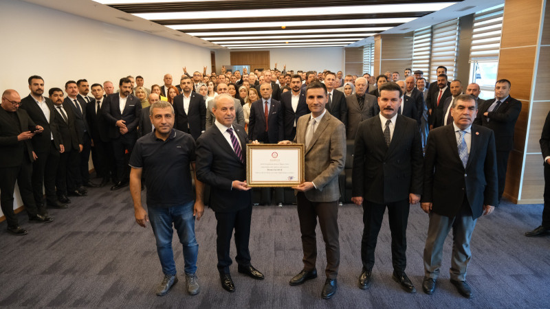 MEHMET SAİT KILIÇ MAZBATASINI ALDI