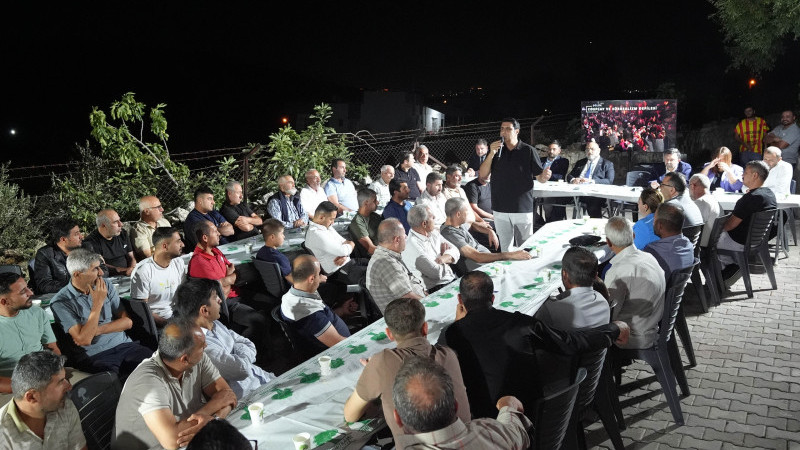 BAŞKAN YILMAZ DÜLÜK’TE VATANDAŞLARLA BULUŞTU
