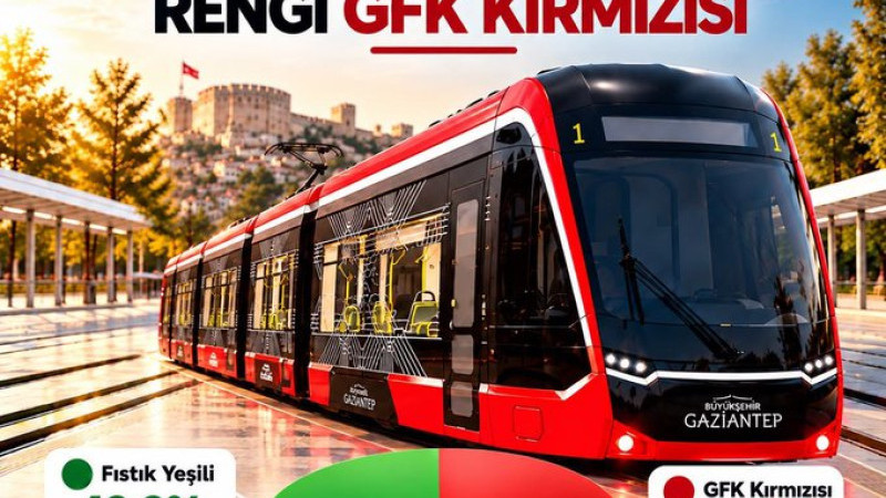 YENİ TRAMVAYLARIN RENGİ BELLİ OLDU!